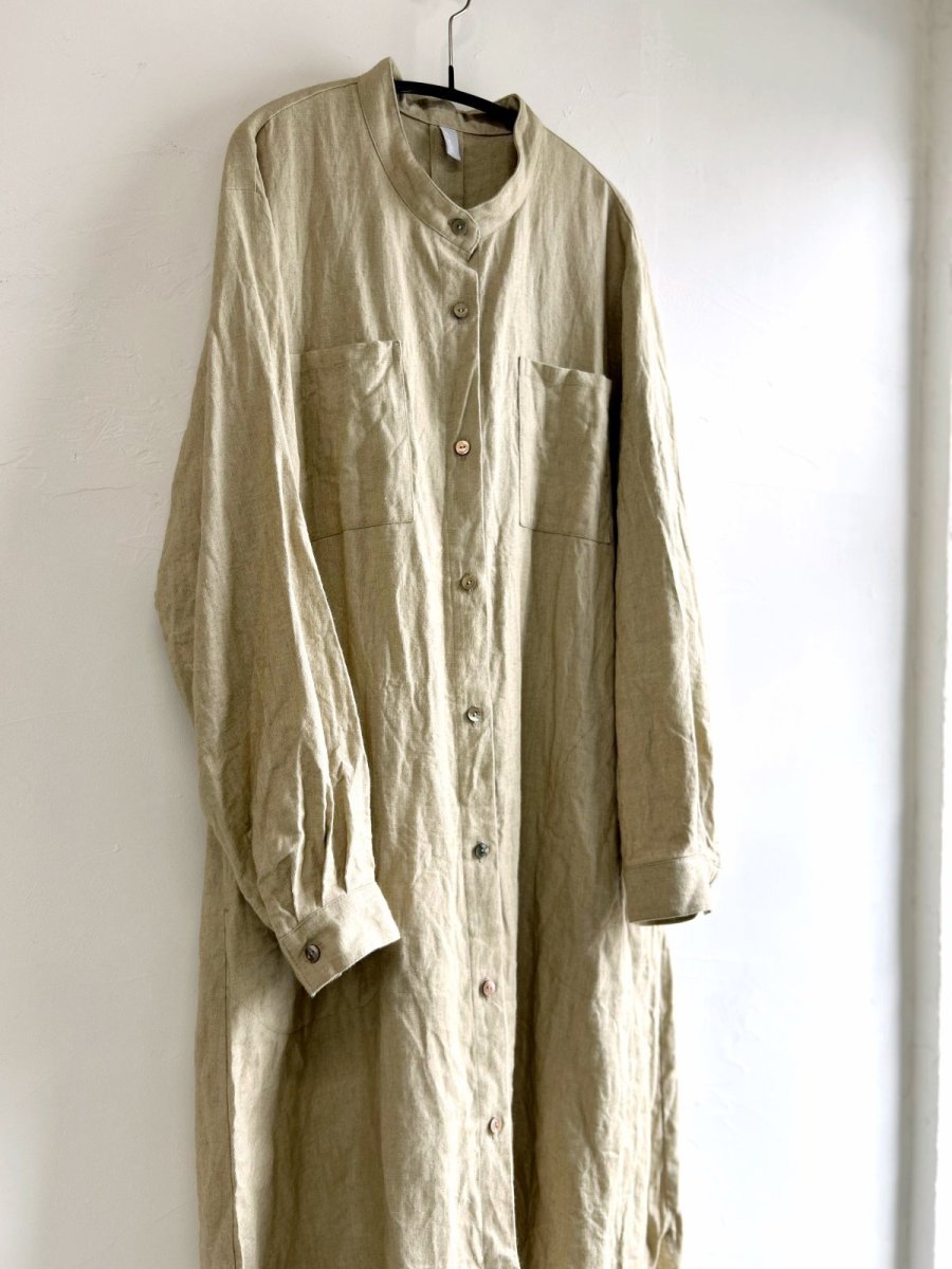画像6: プレーンシャツワンピース (6)